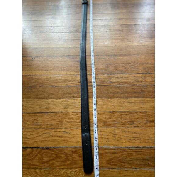 COACH #7601 Vintage Distressed Black Leather Belt Womens sz 34 - Picture 8 of 10